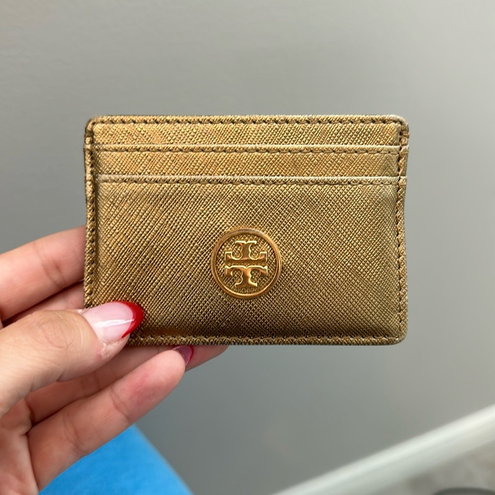 Tory Burch gold wallet